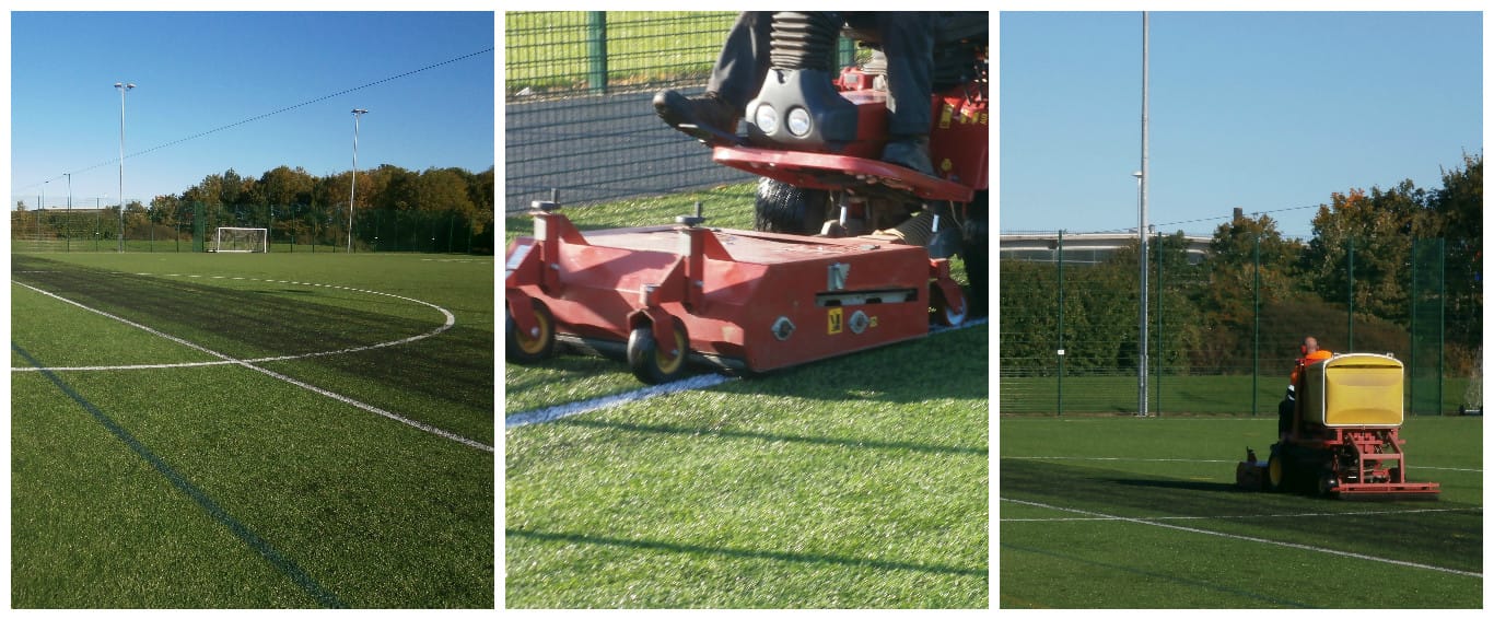 maintenance of the 3g rubber infill using Giani Ferrari machinery