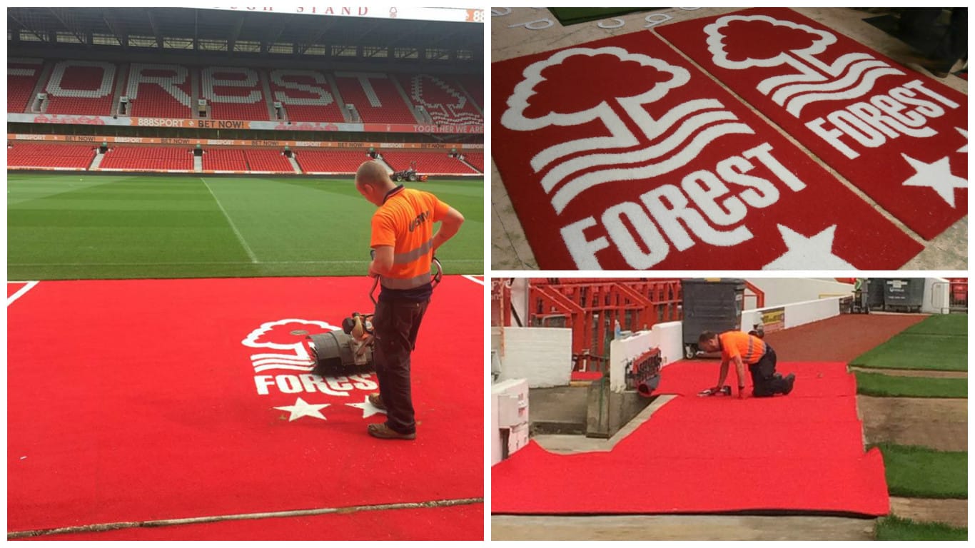 nottingham forest touchline installation