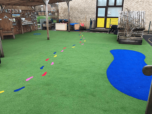 artificial turf play area