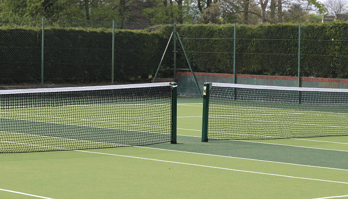 outdoor tennis court nets