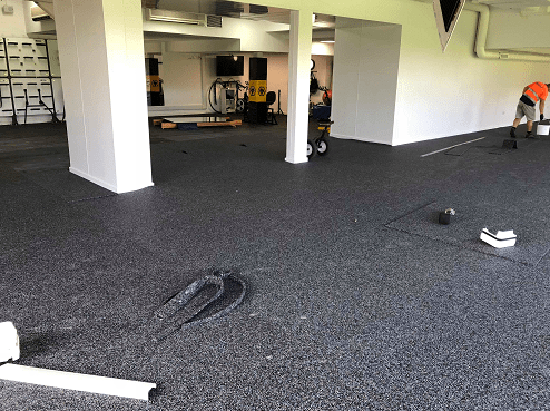 rubber padding shockpad for gym flooring