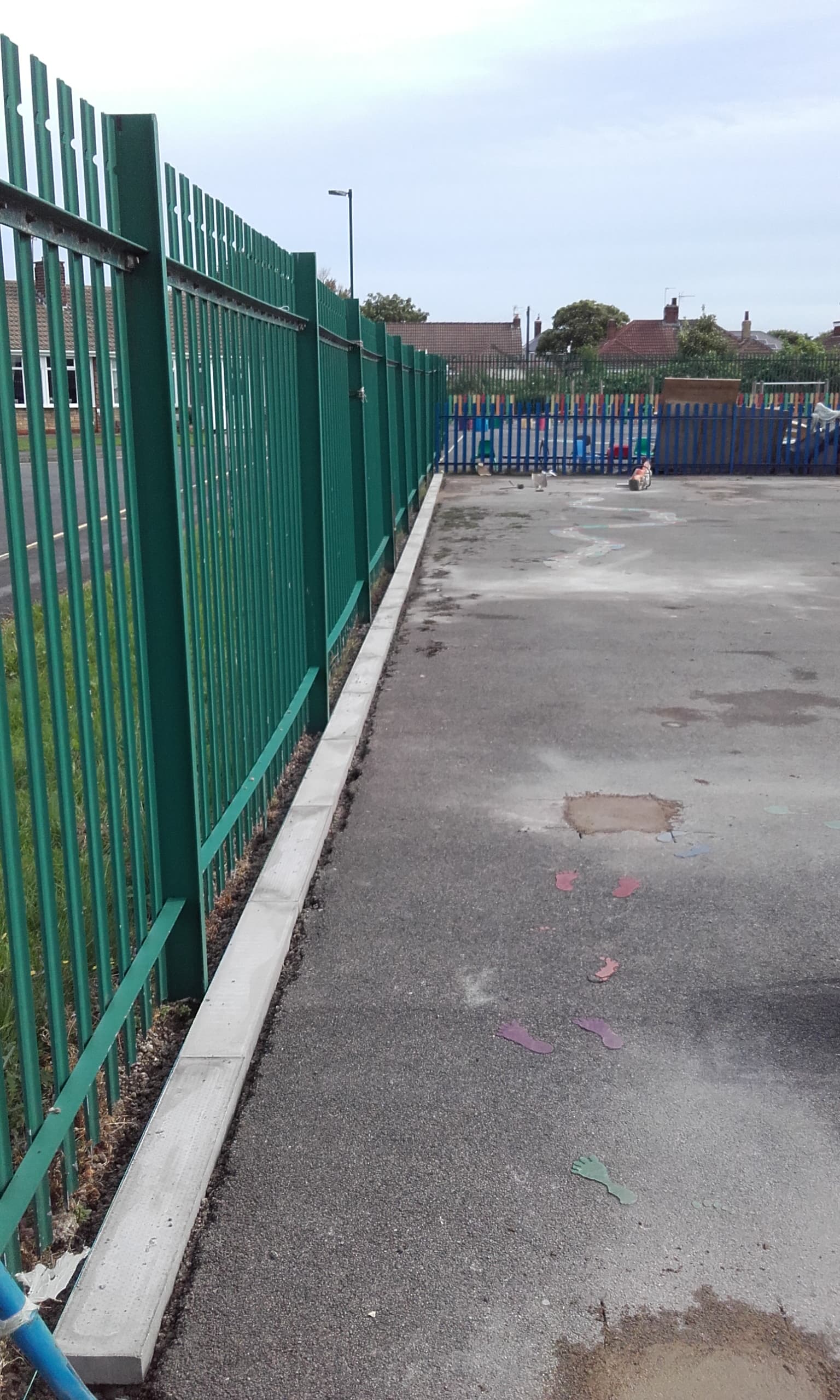 pin kerbs for playground