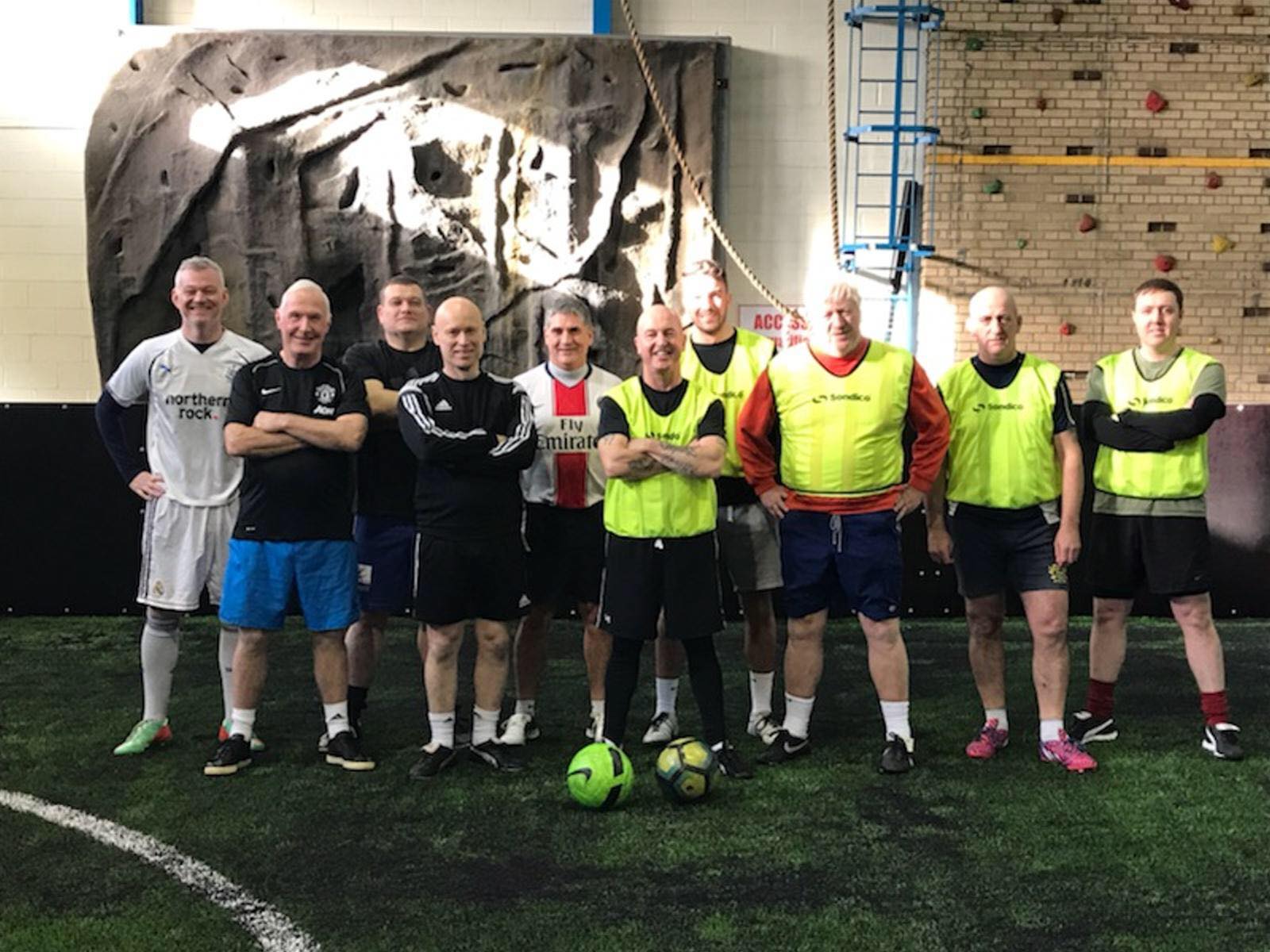 team on indoor 3g pitch