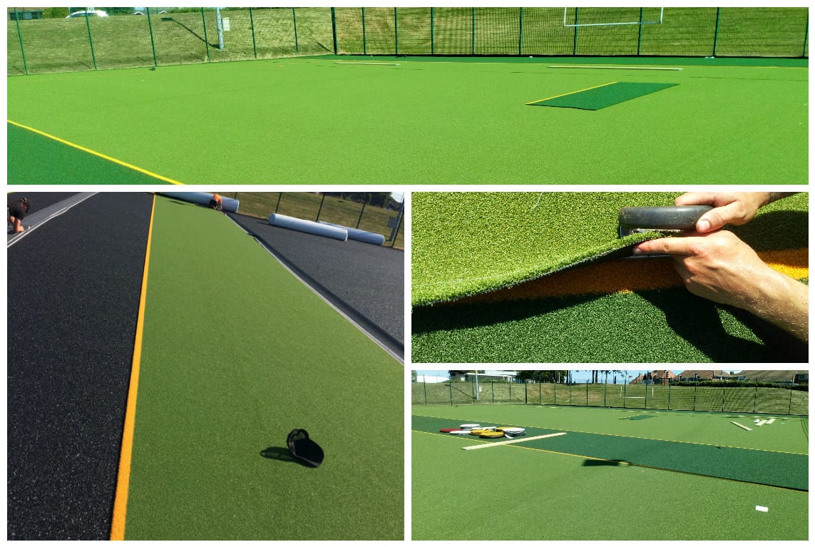 artificial turf pitch installation