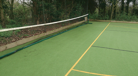 artificial turf surface after maintenance