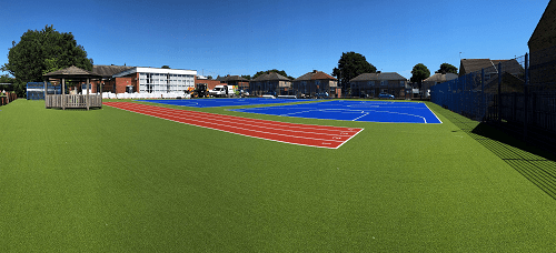 artificial turf muga overlay