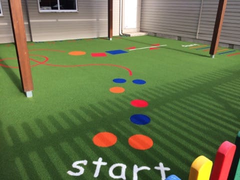 playground marking designs including circular hop jump line