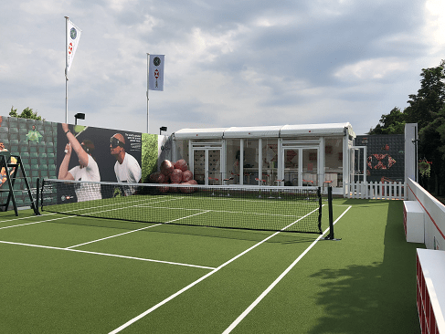 artificial tennis court surface