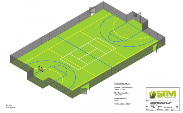 Newcomen Primary School MUGA CAD design