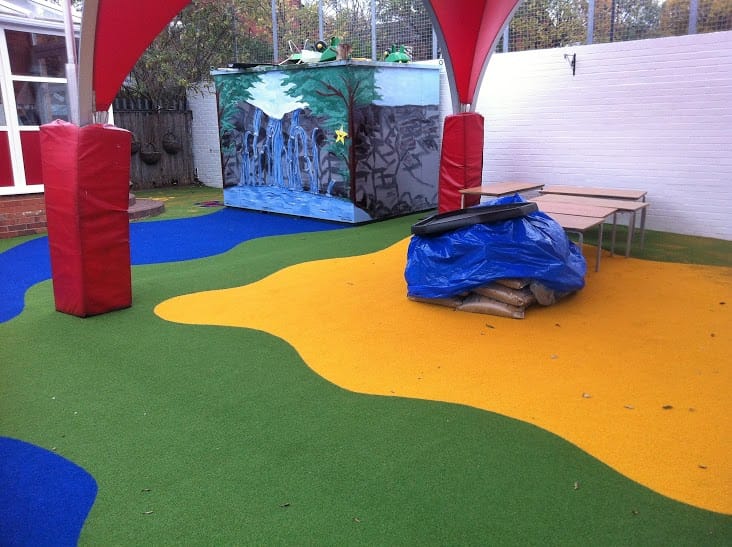 St Saviour Playground nursery area in artificial turf