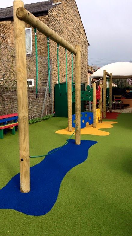trim trail equipment for safe play surface