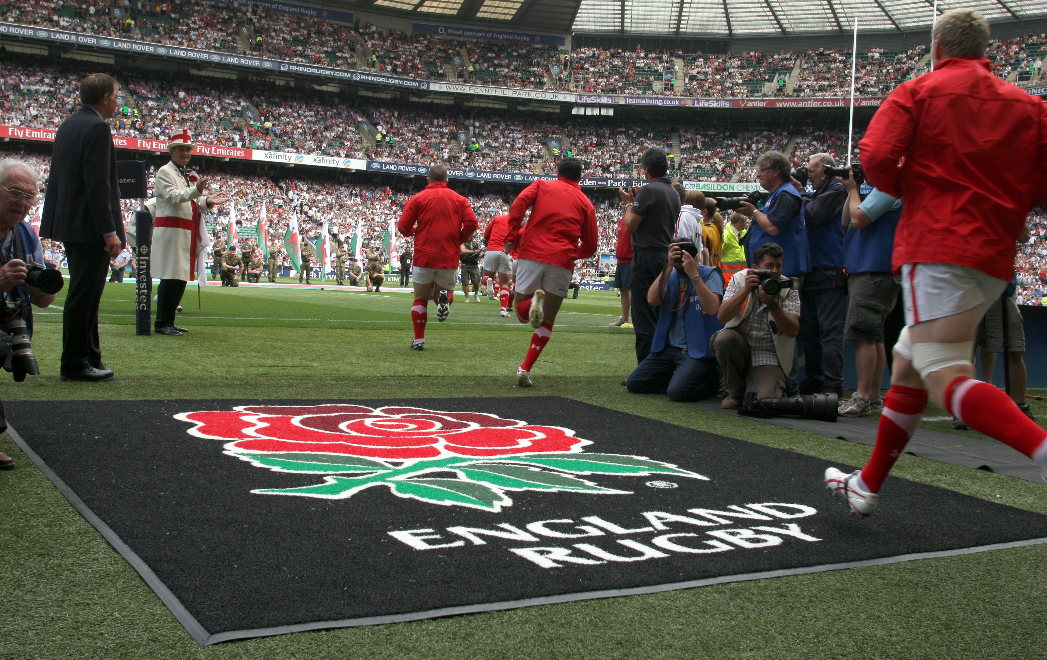 england rugby logo mat at Twickenham