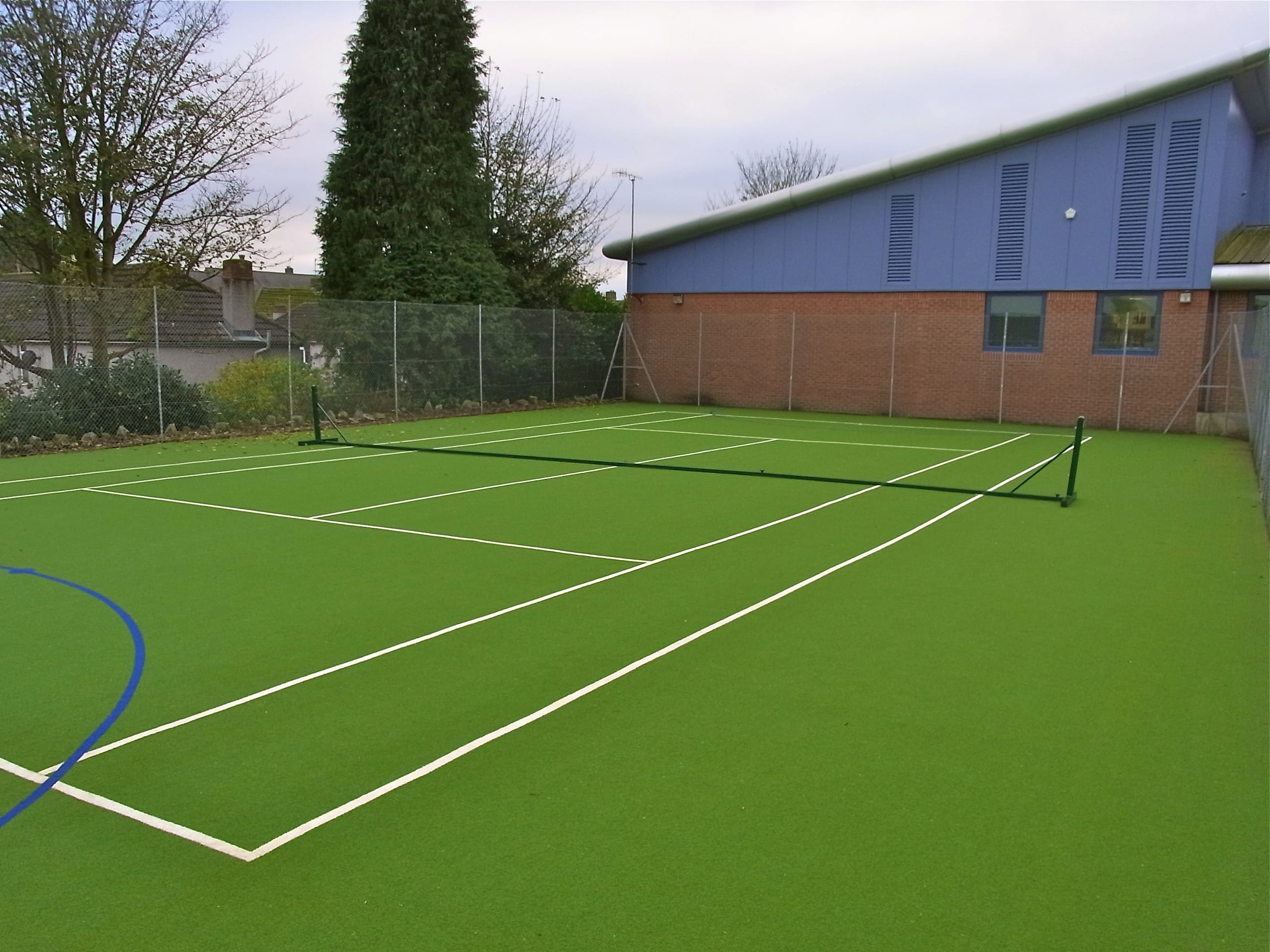 muga used as a tennis court