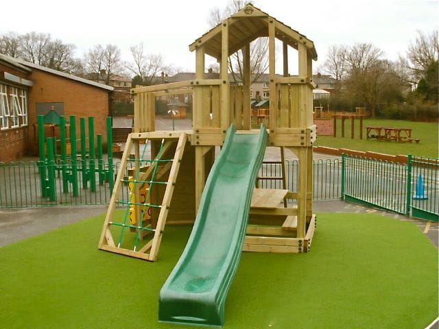 climbing frame in playground