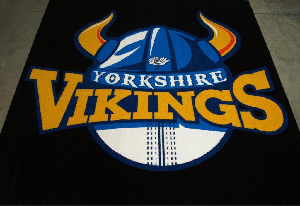 Yorkshire vikings artificial turf logo mat