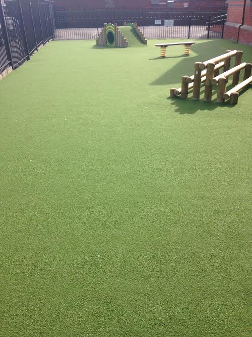 landscape artificial grass project with teletubbies tunnel