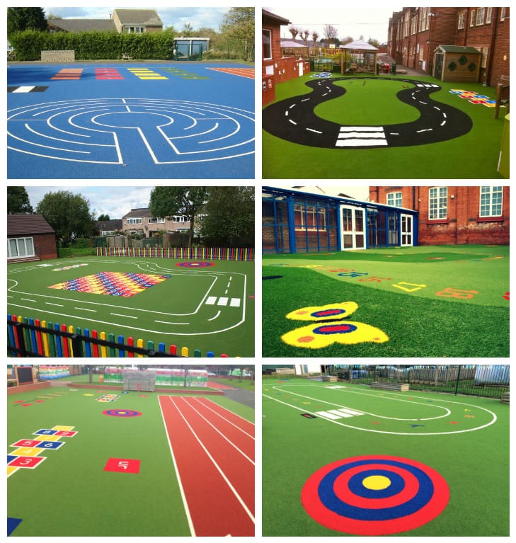six epic playground design images
