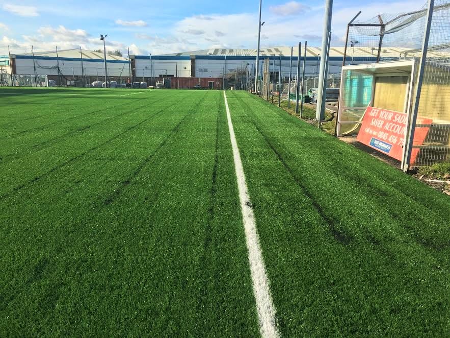 astro turf football pitch lines