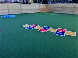 multi coloured hopscotch