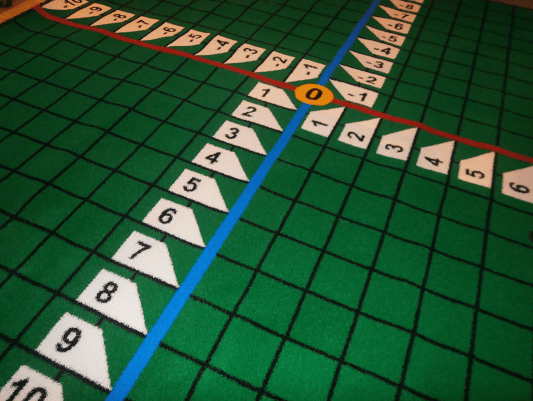 artificial turf coordinate grid design